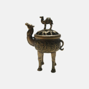 Quemador de incienso árabe decorativo con forma de camello